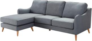 Dekoria Ecksofa Venuste denim blue/brown