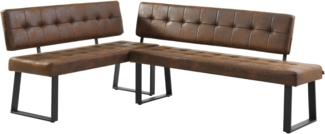 B&D home Eckbank AKA (2-St), beidseitig montierbar, gepolstert, mit Rückenlehne