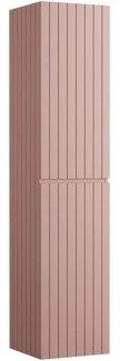 Vente-unique - Badmöbelhängeschrank - Streifenoptik - Rosa - H160 cm - SATARA