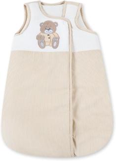 Mixibaby Baby Schlafsack Winterschlafsack/Sommerschlafsack für Jungen und Mädchen 70cm, Modelle:Memi Beige