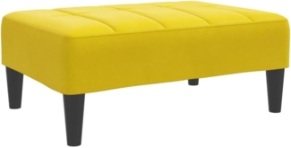 vidaXL Fußhocker Gelb 77x55x31 cm Samt 4007388