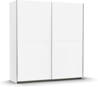 Rauch Möbel Saturn, Schwebetürenschrank mit zusätzlichen Fachböden, Kleiderschrank weiß, Kleiderschränke, Garderobe, Schrank mit Stauraum, 2-türig, Farbe Alpinweiß, 175 x 191 x 59 cm