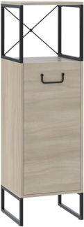 Vicco Midischrank Eiche/Schwarz 36 x 116.5 cm, Vionna