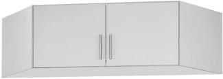 Eck-Schrankaufsatz Chile / Celle, Holzwerkstoff, Weiß, 117 x 39 x 117 cm