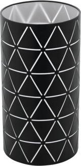 Eglo 'RAMON' Tischleuchte mit Kabelschalter, Schwarz/Weiß, Ø16cm H:30cm, E27