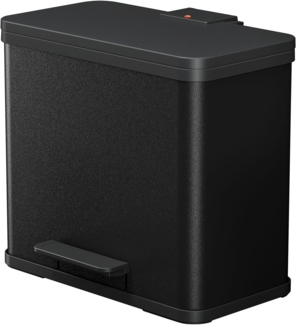 Hailo 'Öko Trio Plus L' Mülltrennsystem, Stahlblech, 27 (3x9) Liter, Schwarz