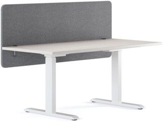 RICOO Akustik Trennwand für Schreibtisch 150 x 60 x 2 cm Filz Grau Büro ZAP1560-G Home Office Pinnwand Schall und Sichtschutz
