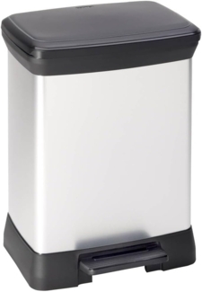 curver Mülleimer 30,0 l silbermetallic