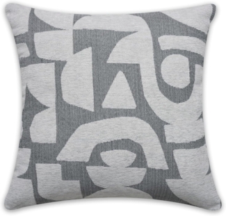 Sehlbach Kissen Jacquard silbergrau 45 x 45 cm