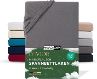 Devior Spannbettlaken Spannbetttuch Bettlaken Winter Flausch Warm Leintuch, Fleece, Gummizug: Rundumgummizug, Matratzen Bezug bis 22cm Matratzenhöhe Kuschelig Flauschig