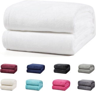 Wohndecke Luxury Kuscheldecke, 150x200 cm, 220x240 cm, 230x270 cm, Buymax, super weiche Fleece-Tagesdecke, Sofadecke