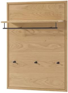 Garderobenpaneel Porto 53 Eiche bianco massiv 80 x 129 x 28 cm Garderobe