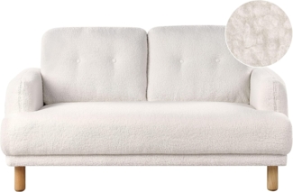 2-Sitzer Sofa Bouclé Weiß TUVE