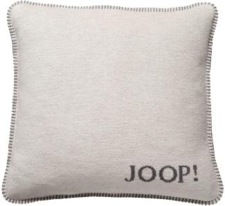 JOOP! Kissenbezug JOOP! Kissenhülle Melange Doubleface 50x50 cm, Melange Optik, weiche Baumwollmischung