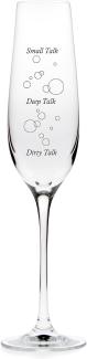 Donkey Products Sektglas Glass of Talk, Mood-Glas in Geschenkbox, Glas, 200 ml, 210815