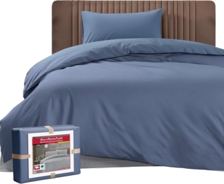 DecoHomeTextil Heimtextilmanufaktur Bettwäsche Set Bettgarnitur mit Reißverschluss Polycotton Uni