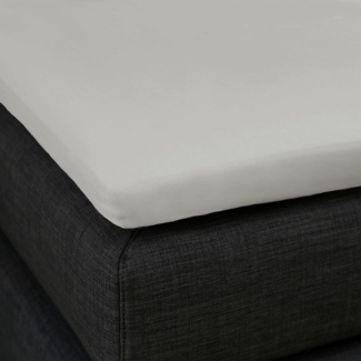 Formesse Spannbetttuch Bella Gracia La Piccola | Für Boxpring Topper 160x210-220 cm grau (0701)