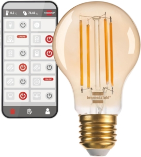 Brennenstuhl WiFi Filament LED Lampe Standard EEK F