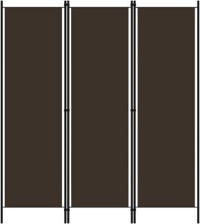 vidaXL 3-tlg. Raumteiler Braun 150x180 cm 320716