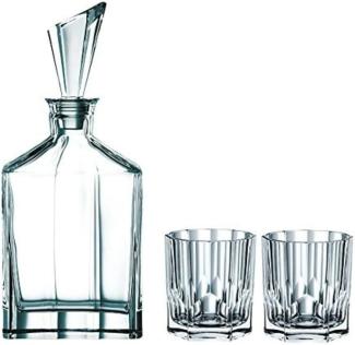 Spiegelau & Nachtmann 3-teiliges Whisky-Set, Dekanter+ 2x Whisky-Becher, Aspen, 90024