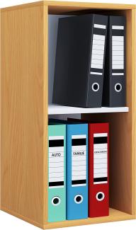 VCM Büroregal & Bücherregal Lona 917842 Buche H. 74 x B. 35 x T. 37 cm