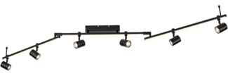 Paul Neuhaus 6526-18 BARIK LED Spotleuchte 6-flammig Schwarz