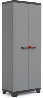 Keter Lagerschrank mit Regalböden Stilo Grau und Schwarz 173 cm