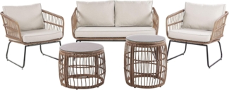 Garten Lounge RAVELLO Natürlich