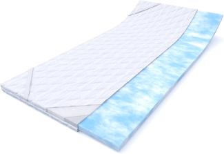 MSS® NightGel Gelschaum Matratzen Topper inkl. Microfaserbezug / 160x200 cm/Hyper-Soft-Foam
