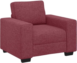 vidaXL Sessel Weinrot 60 cm Stoff 4105149