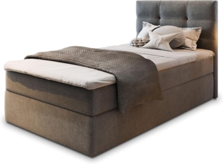 Masseno Boxbett GLOS 100x200 cm mit Bonell Matratze und Topper
