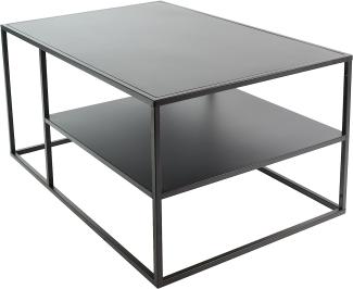 osoltus Raumteiler osoltus cube Industrie Stil Couchtisch Stahl schwarz 90x60x45cm