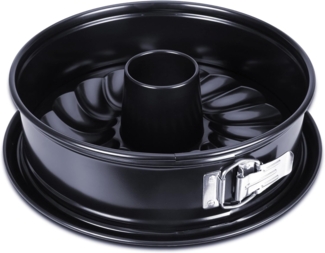 Städter We love baking Serie Springform EMAILLE ø 26 cm / H 7 cm Schwarz mit Flach-, Rohrboden