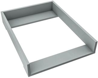 REGALIK Wickelaufsatz für Kullen IKEA 72cm x 50cm - Abnehmbar Wickeltischaufsatz für Kommode in Asche - Abgeschlossen mit ABS Material 1mm