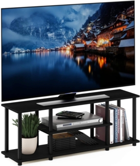 Furinno Entertainment/TV-Regal mit unterschiedlichen Ablageflächen, Walnuss, 29. 72x29. 72x41. 15 cm