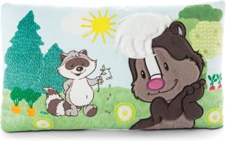 Kissen Waschbär Stinktier 43 X 25 Cm Polyester Grün