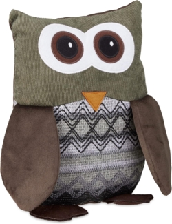 relaxdays Bodentürstopper 2 x Türstopper Eule