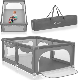 lionelo Laufgitter WILLOW XL und WILLOW (Set), sehr große Spielfläche, 2 abschließbare Seiteneingänge