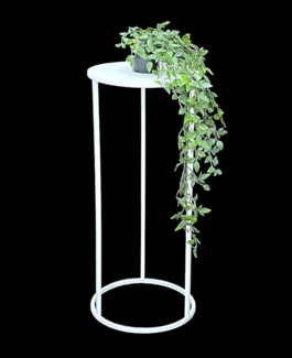 DanDiBo Blumenhocker Metall Weiß Rund 50-70 cm Blumenständer 96483