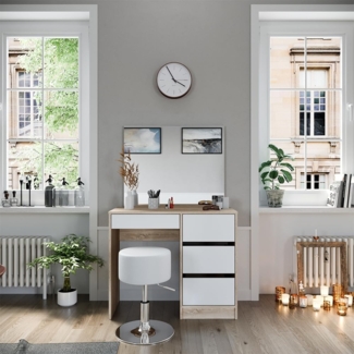 Schminktisch-Set Sherry Sonoma 90 cm mit Hocker Vicco