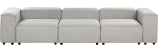 3-Sitzer Sofa Stoff hellgrau ARDAL