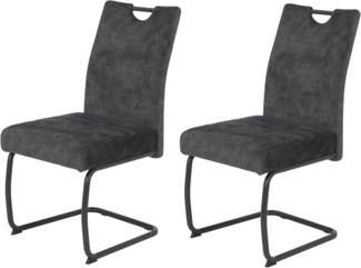 HELA Freischwinger LAURINA (Set, 2 St), Komfortsitz mit Federkorb