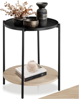 tectake Beistelltisch Sunderland (1-St, 1 tlg), Trendiger Beistelltisch im luftig-leichten Industrial Style