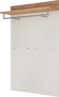 Garderobenpaneel Toronto / GW-Topix , Holzwerkstoff , Weiß, Holzfarben , 96 x 147 x 29 cm