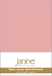 Janine Mako Jersey Spannbetttuch Bettlaken 180 - 200 x 200 cm OVP 5007 31 zartmauve