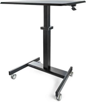 StarTech. com Höhenverstellbarer Schreibtisch - Sit Stand Workstation - Ergonomischer Stehpult mit Rollen - One-Touch-Lift für Lehrer/Schüler (STSCART2)