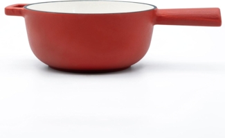 osoltus Fondue Käsefondue Fleischfondue Ersatz-Topf matt rot