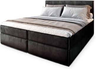 Masseno Boxbett PELLIO 160x200 cm mit Bonell Matratze und Topper