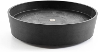 ECOPOTS Blumentopfuntersetzer SAUCER WHEELS Dark Grey, BxTxH: 34,1 x 34,1 x 9 cm