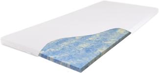 SW Bedding Gelschaum Topper Matratzenauflage 7 cm Bezug Medicare 160x200 cm – extra anpassungsfähig - Durchschlafen für Erwachsene